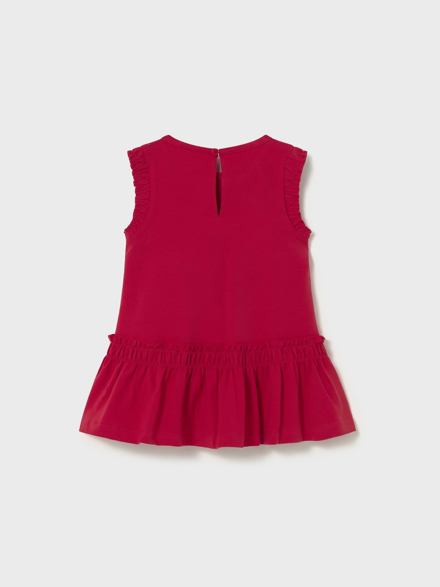 Mayoral Vestito Serigrafia per Bimba Rosso