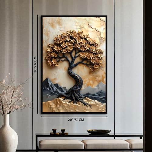 Image of The Castle Decor Abstract Art Multiple Frames Wall Painting for Living Room, Bedroom, and Hotels - Wooden Framed Digital Artwork (Multicolour1, 20x30 Inches)