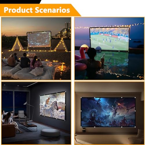 Pantalla de proyector plegable HD 16:9 120 pulgadas miniatura 5