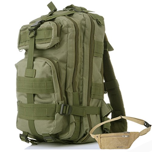 COZYJIA Mochila Airsoft  de Combate táctico MOLLE Assault Pack  de del ejército