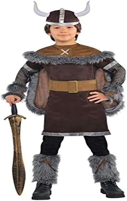 amscan 999662 Childs Boys Viking Warrior Fancy Dress Costume 8-10 Years