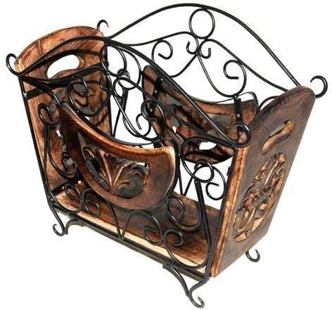 VudRtyst Wooden Magazine - Newspaper Stand - Ideal for Home/Office/Gifting