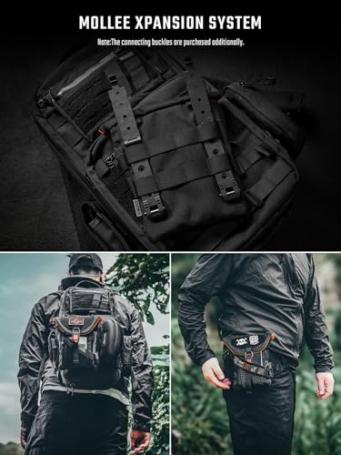 Sac EDC multifonction TACTICAL GEEK EXT14 gris avec compartiment anti-RFID