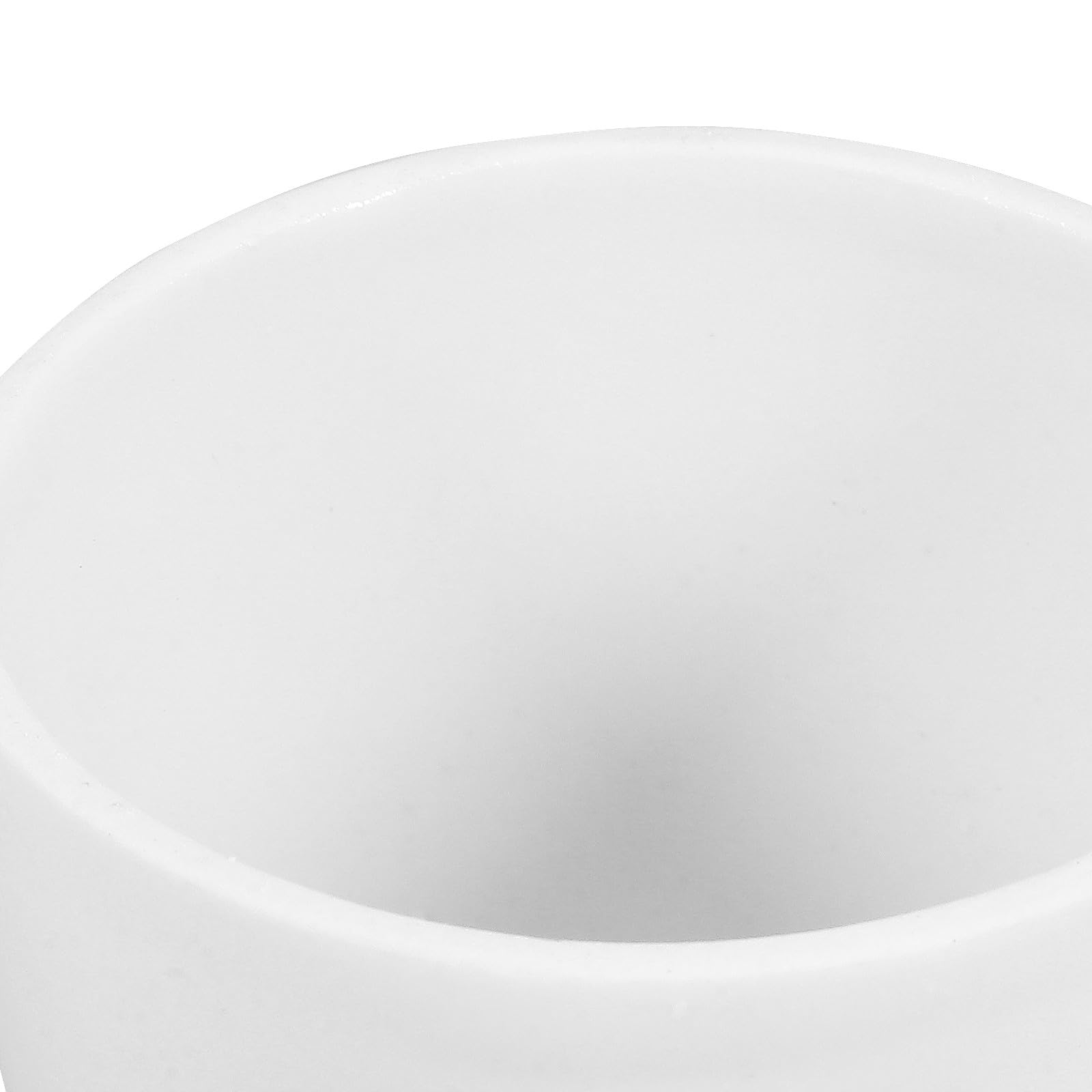 SECFOU Crogiolo Resistente alle Alte Temperature in Porcellana 70ml con Coperchio e Manico in Ceramica da Laboratorio per Uso Scientifico e Chimico