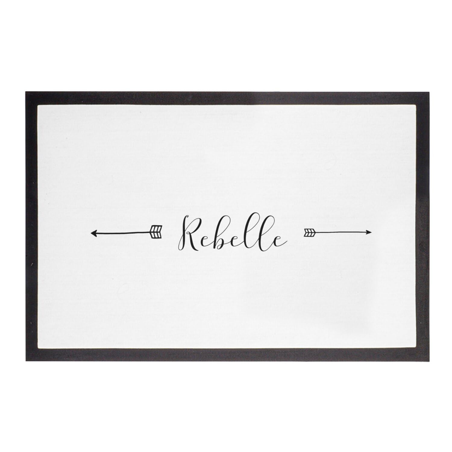 Paillasson flèches calligraphie Fabulous 75x50 cm pour entrée