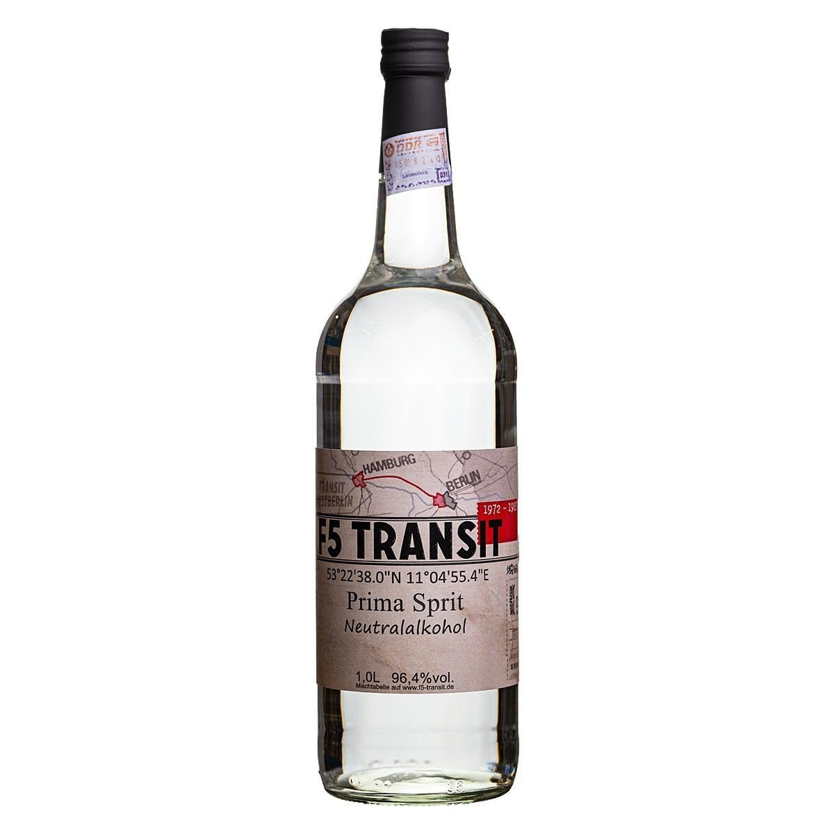 Prima Sprit 96,4 | 1 Liter | Neutralalkohol | Ansatzalkohol (neutraler Geschmack) für Eierlikör, Liköre, Gin, Tinkturen | Schwechower Brennerei (1229)