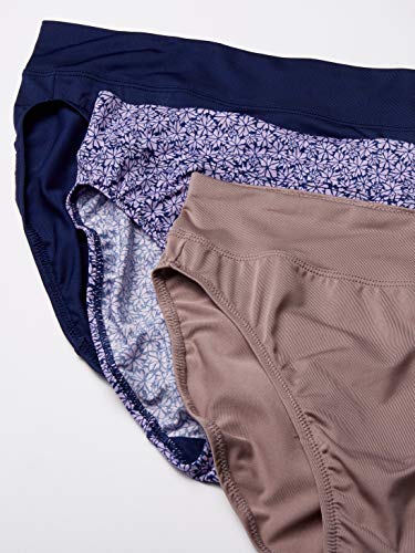 Warner's Women's Blissful Benefits Dig-Free Comfort Waistband Microfiber Hi-Cut 3-Pack 5138w3