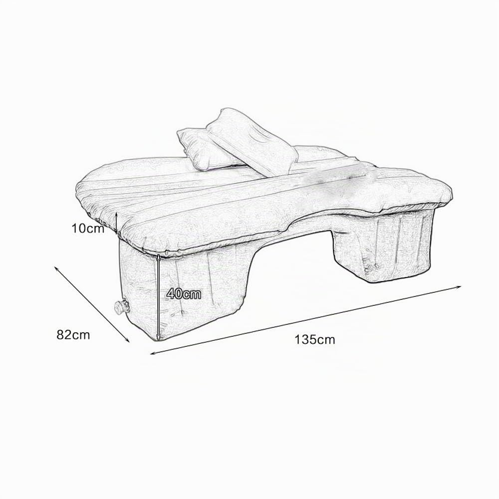 Matelas Gonflable Voiture Multifonctionnel Pliant Matelas Gonflable Voiture avec la Pompe à air électrique Siège Air d'auto avec 2 Oreillers Lit Gonflable étendu Camping Voyage