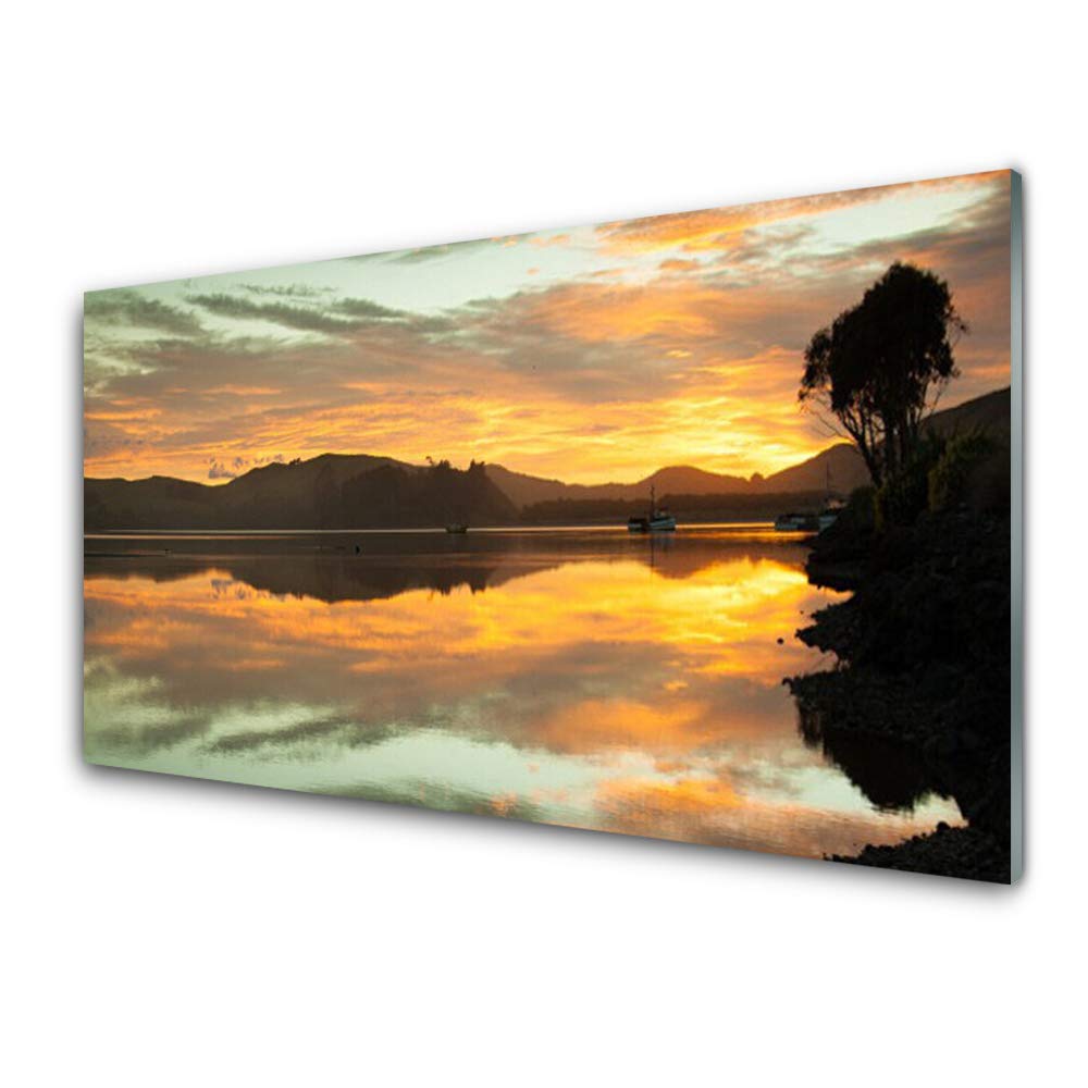 Impression sur Verre Trempé 100x50cm Tulup, le reflet de la nature sauvage pour votre intérieur