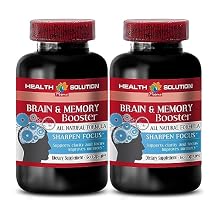 brain and memory - BRAIN AND MEMORY BOOSTER - increase processing speed, mind clarity and focus supplement, mind and memory support supplement, memory brain supplement, youthful brain - 2B 120 Caps