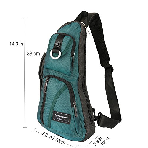 Sling Bag, Chest Bag, Vanlison Sling Backpack Shoulder Bag For Men Women Lake Blue #TOP1