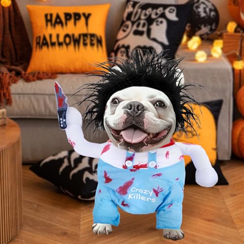 Disfraz para perro Chucky talla Large miniatura 5