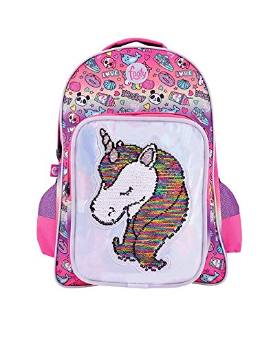 Footy   Mochila Grande Rosa   Línea Unicornio   Mochilas Infantiles para el Colegio