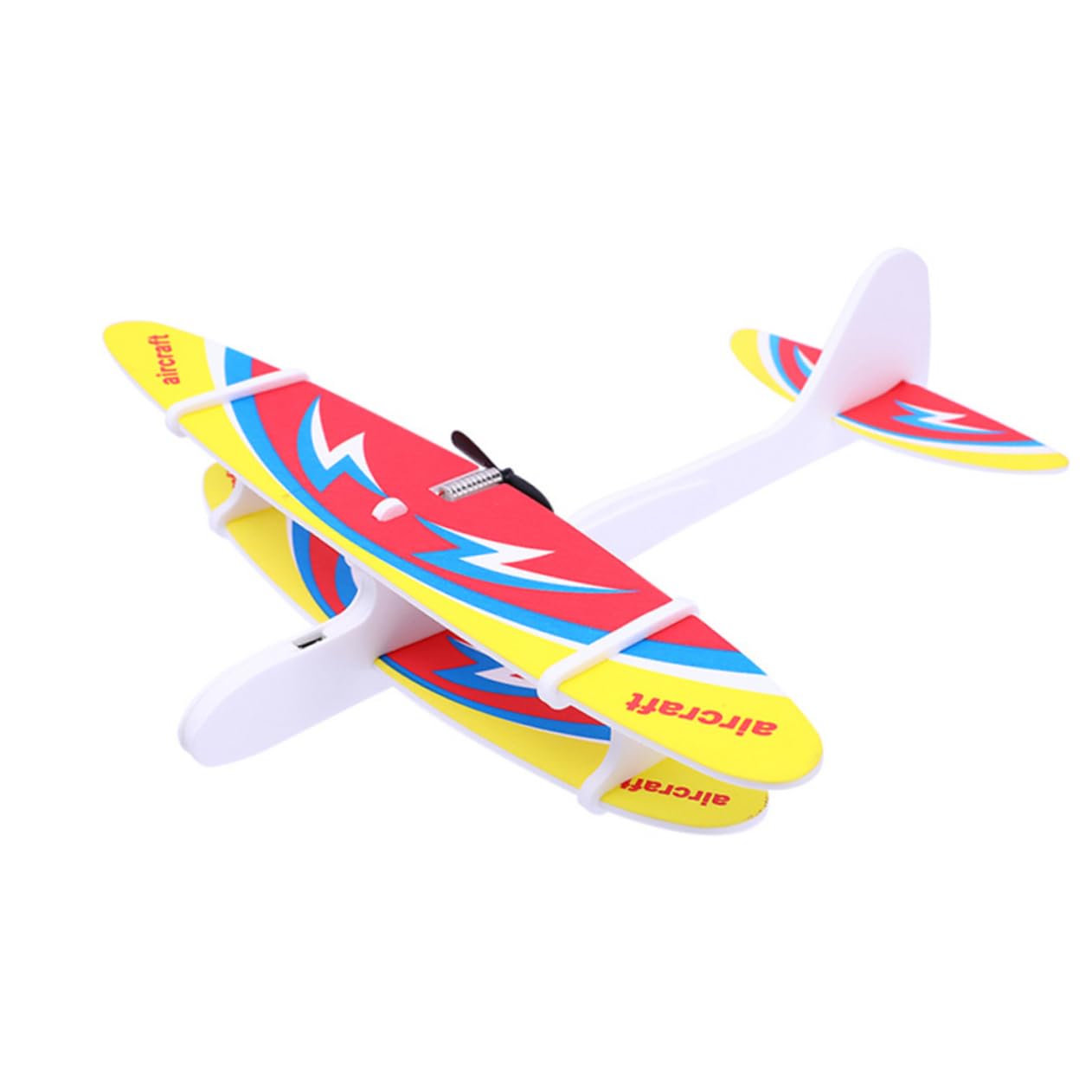 Hand Throw Flying Glider Plane Electric Foam Capacitor Glider Without Lights Planes for Kids Foam Airplanes Glider Airplanes for Kids Hand Throw Model Glider Child Assembled