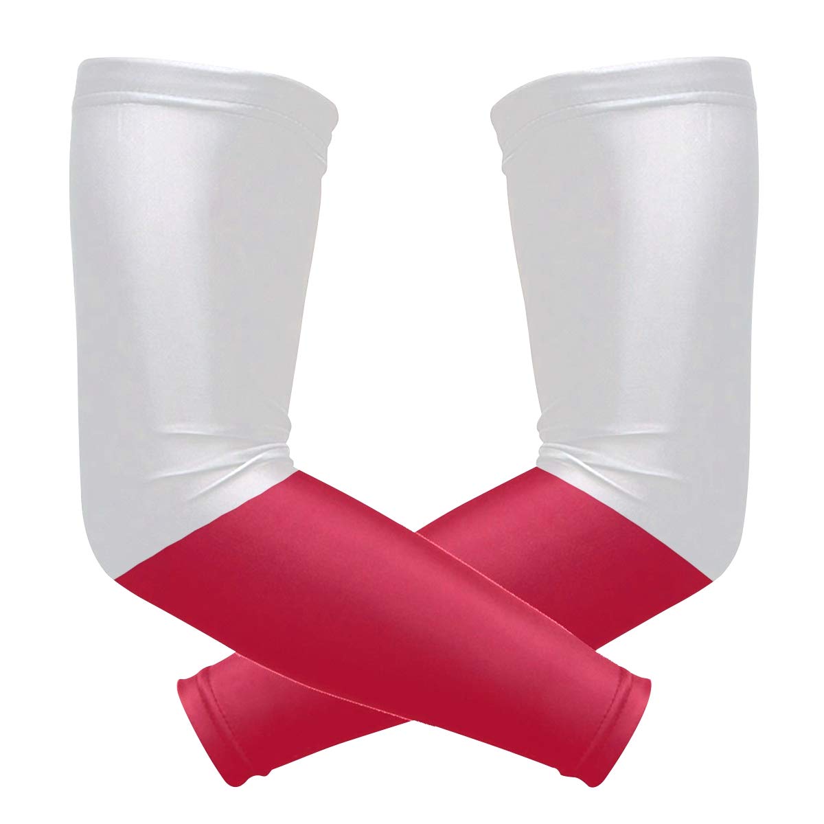 poeticcity Poland Flag 1 Pair Arm Sports Sleeves Cooling Warmer UV Protection