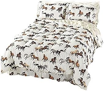 Lila Blakeslee All-Over Horses Comforter and Sheets Set (Queen)