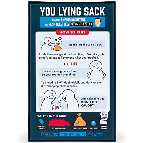 You Lying Sack juego de mesa para 2-5 jugadores, 7+ años miniatura 5