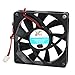Ruilogod 2 sztuk DC 12 V 0.2A 9 Cutters Kwadratowy Bezszczotkowy komputer PC Case CPU Cooling wentylator Cooler 7x7x1.5cm