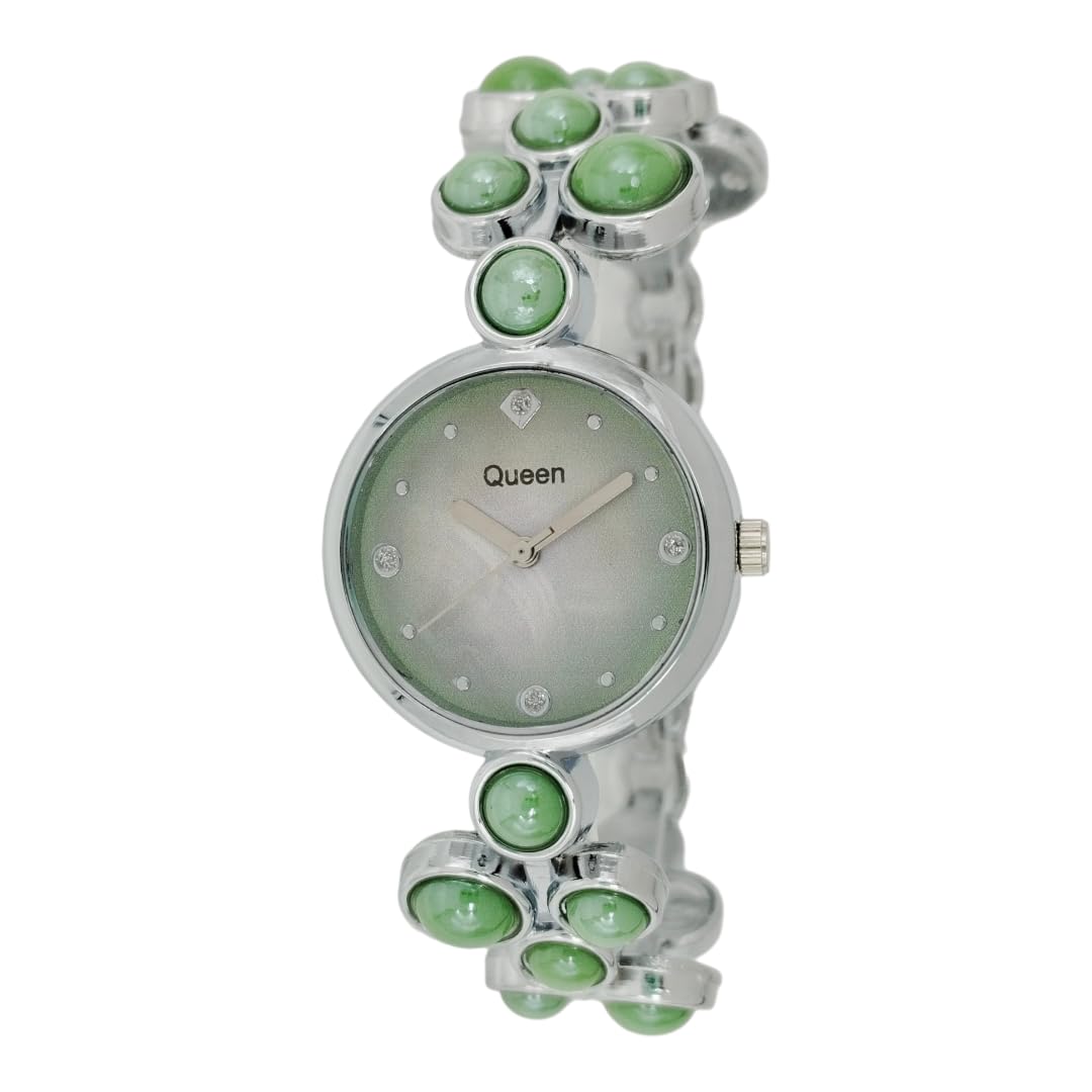 Round Dial Quartz Movement Bracelet Clasp Watch, Women Wrist Watches (Green) (B0CYQ2VKB7) Amazon Price History, Amazon Price Tracker