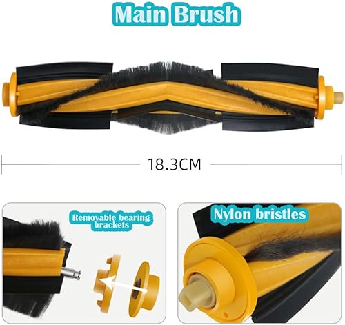 Miniatura 2 de Ytaland - Paquete de 19 piezas de repuesto compatibles con Yeedi VacVac StationVac MaxVac 2 Pro, accesorios para aspirador robot, cepillo de rodillo