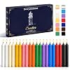 Everymoment 20 Pack Assorted Color Spell Chime Candles – 4 Inch Long Burning Unscented Candlesticks – 10 Colors for Ritual Witchcraft Wiccan Altar Meditation Party Birthday Wedding Home Decor