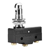 WALFRONT Micro Switch 15A Roller Type Silver Contacts Normally Open Limit Switch for Automatic Control AC 250V Large Current Type Breaking Capacity (Bei BM-1308)