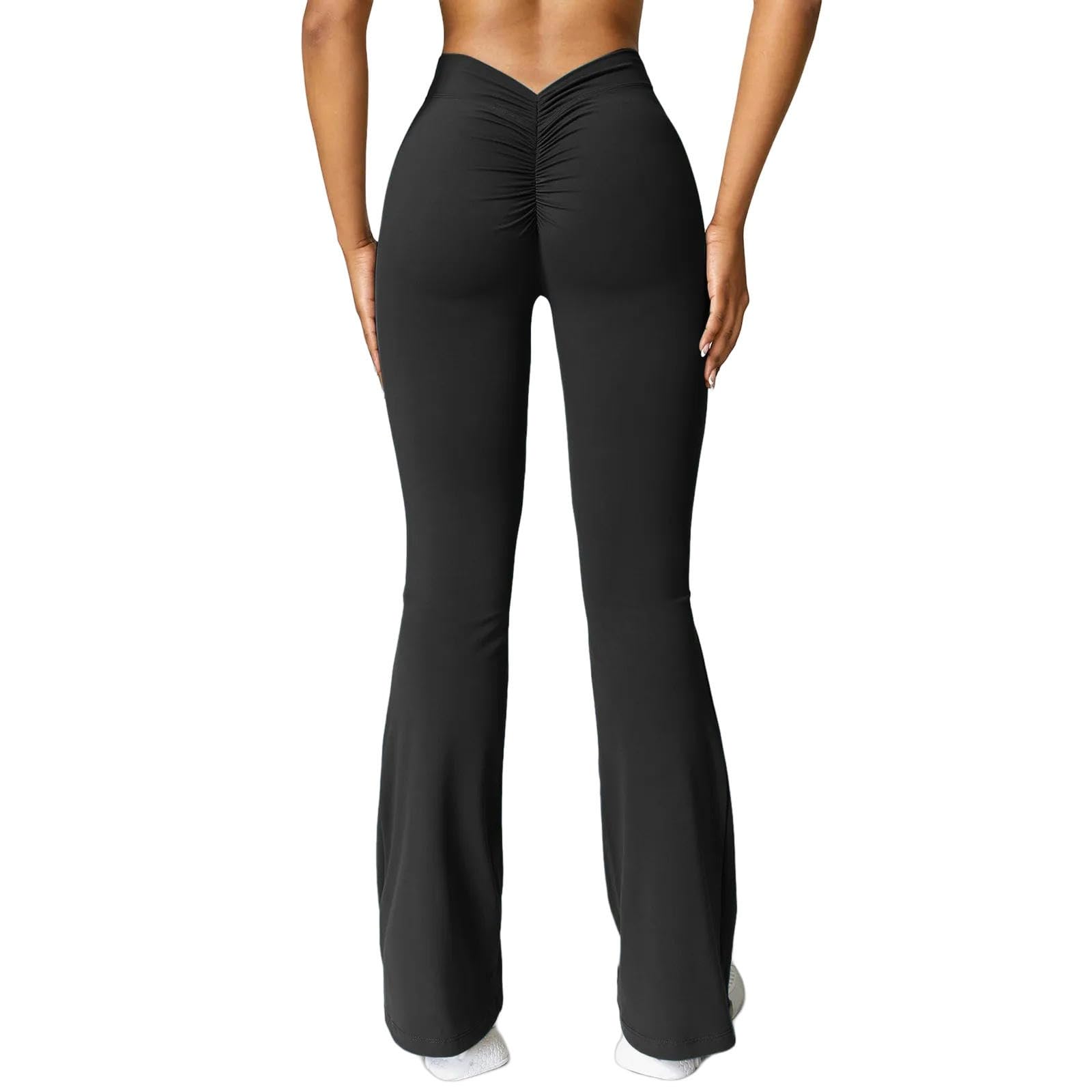 Legginsy dla kobiet UK spodnie do jogi damskie bezszwowe legginsy push up sportowe legginsy wysoka talia siłownia trening bieganie legginsy-czarny-L