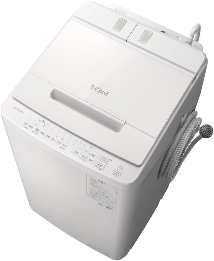日立 全自動洗濯機 10kg 洗剤自動投入 家庭用 BW-X100J W ビートウォッシュ ホワイト  Amazonで販売中