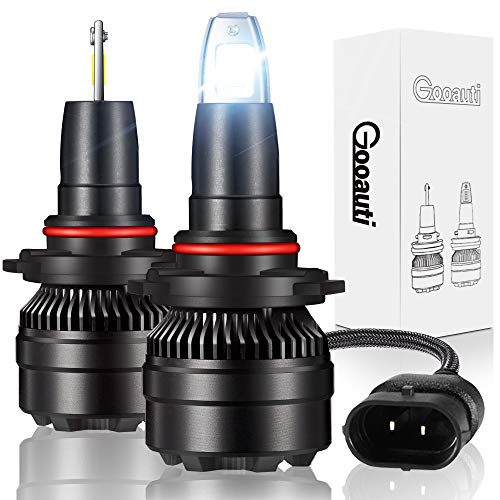 Gooauti 9006 LED Headlight Bulbs High/Low Beam Conversion Kit 12000LM 6500K 70W HB4