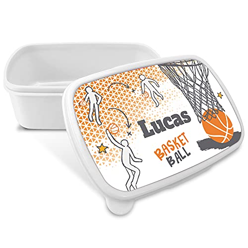 LolaPix Fiambrera Personalizada Infantil. Caja Merienda. Caja Almuerzo Infantil. Tuper Niño Colegio. Taper Niños Colegio Personalizado. Taper niña niño. COLOR A ELEGIR. Basket