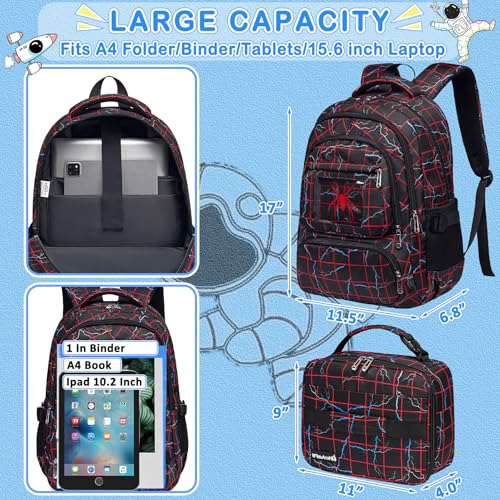 FunnyGifts Boys Backpacks for Kids School Bookbag for Elementary Kindergarten Preschool Mochila Para Niños 4 5 6 7 8 9 10 11 124