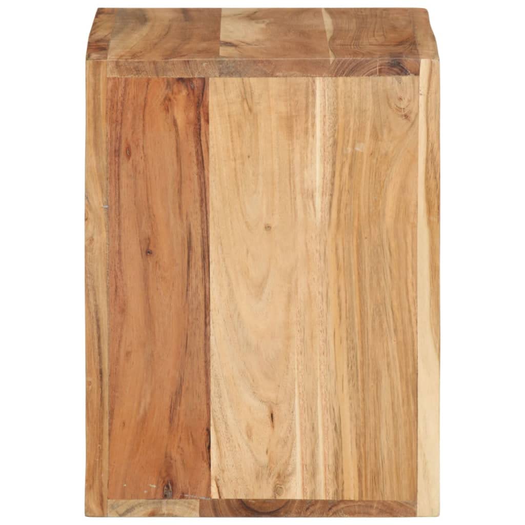 Generico Sgabello 40 x 30 x 40 cm Legno Massello di Acacia,Marrone,9.4kg,337837