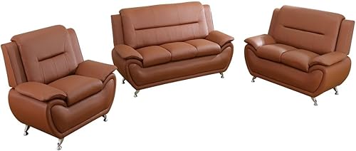 Miniatura 24 de Cómodo sofá moderno de piel sintética para sala de estar pequeña, dormitorio, oficina, apartamento para espacios pequeños (negro y rojo, asiento