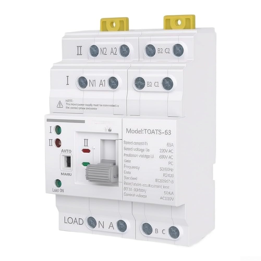 63A Max Corrente Automatico Trasferimento Interruttore DIN Rail (4P)
