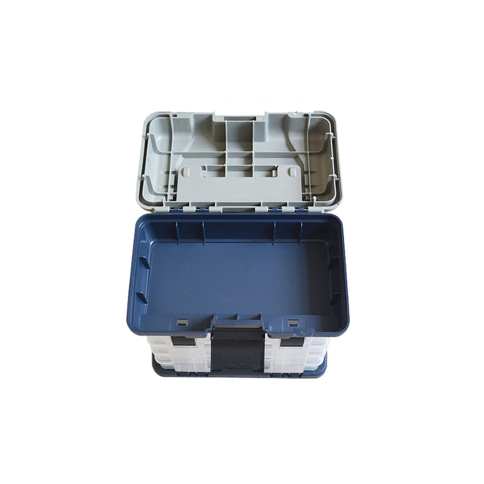 Scatola portaoggetti portatile for attrezzi da pesca, scatola porta accessori for attrezzi da pesca con maniglia, scatola porta esche, adatta for la pesca in barca in mare aperto e la pesca in