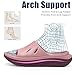 perunvie Womens Recovery Sandals Mens Comfortable Athletic Slides Thick Cushion Lightweight Plantar Fasciitis Sport Sliders of Indoor Outdoor,Arch Support Orthotic Open Toe