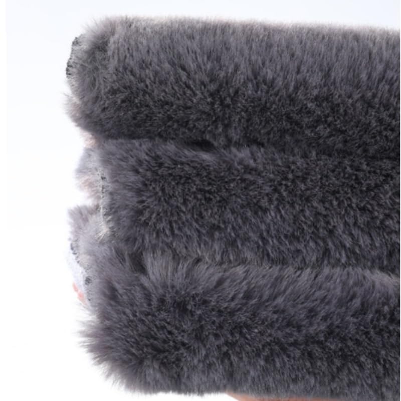 Thickened Plush Knee Pads Warm Knitted Cold Legs