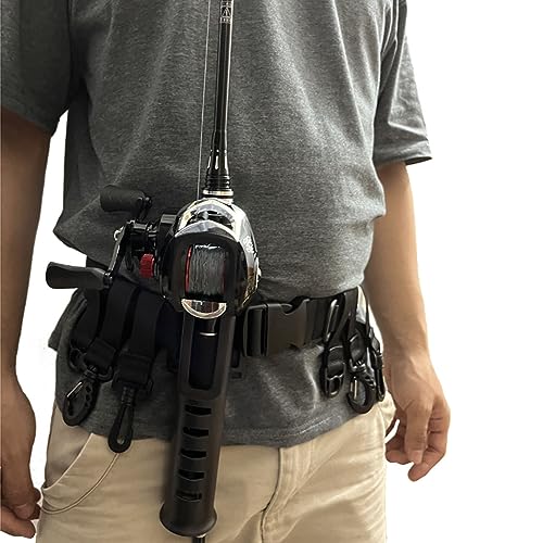 Support de ceinture de canne à pêche réglable pour pêcher les mains libres