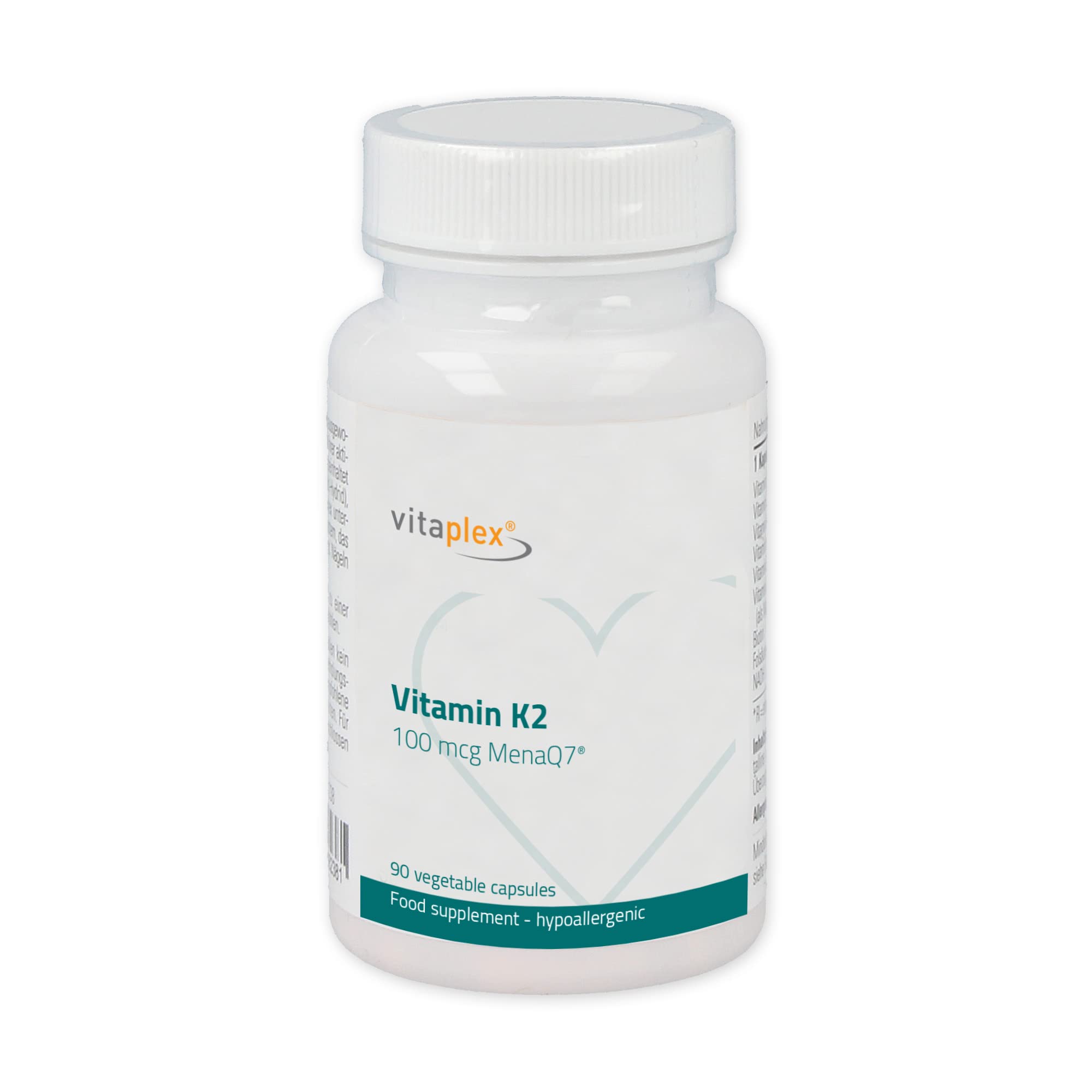 Vitamin K2 Kapseln hochdosiert MK-7 (100 mcg, 90 Tabletten) - natürliche Vitamin K2 D3 Therapie - fettlösliches MK 7 Vitamin K2