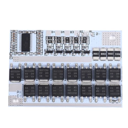 Pqahffowr - Panel de protección de batería de litio ternario de 12 V, 16,8 V, 21 V, 100 A, Li-ion, con equilibrio Pcm 18650 Lipo de protección (5S)