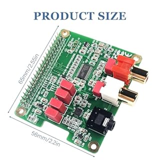 HiFi DAC HAT per Raspberry Pi 5/4/3B+/Zero, scheda audio PCM5122, 384 kHz/32 bit HiFi Sound Shield con uscita RCA e 3,5 mm, doppio oscillatore e DOP, 112 dB SNR
