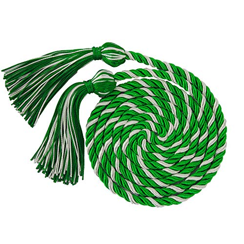 Image of GraduationMall Graduation Honor Cords 68 inch (Kelly /White)