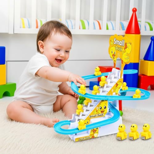 Generic Small Duck Climbing Stairs Toy with Music & LED Lights - Image 5