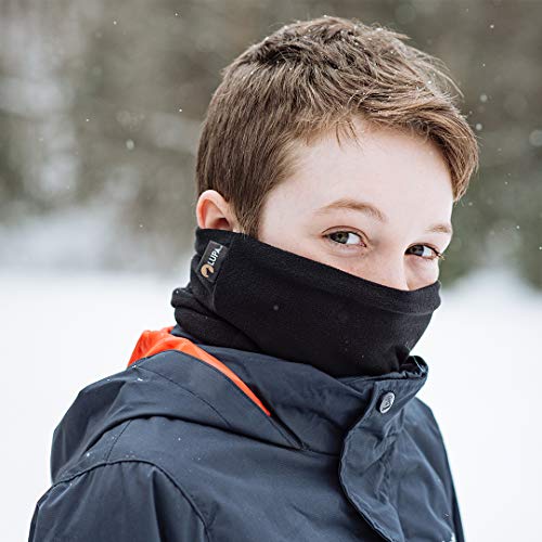 Image of Lupa Kids Handmade Double-Layer Fleece Neck Warmer - Kids Neck Warmer for Boys & Girls - Fleece Neck Gaiter for Winter