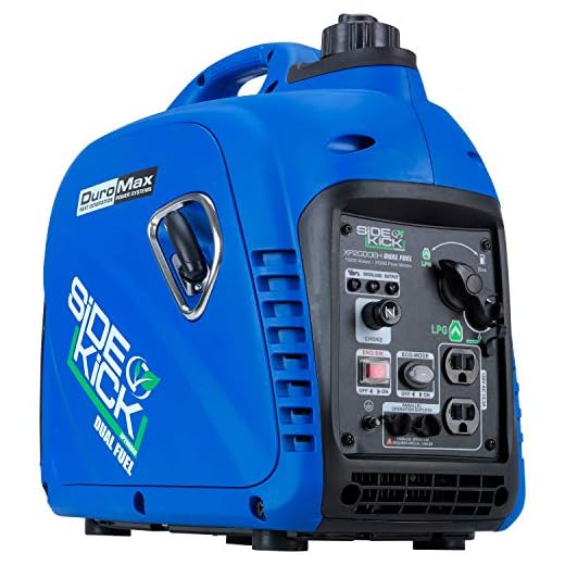 DuroMax XP2000EH Dual Fuel Inverter Generator, Blue