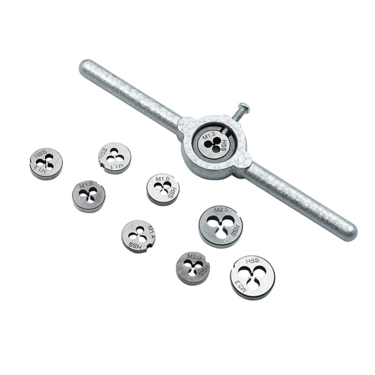 Juego de Machos y Terrajas Métricos con Llave 31 Piezas Hss