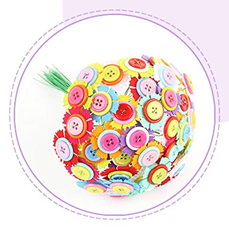 EDFOOD-AEDiy Merasa Mainan Tombol Bunga Kerajinan Kit Tk Anak Kreatif Mainan Anak Pendidikan Hadiah Buatan Tangan Dekorasi Kamar Gyh (Kangnaixin)