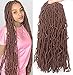 Leeven 18Inch 1 Pack Synthetic New Soft Locs Crochet Hair 21 Roots Messy Faux Locs Crochet Braids For Women Curly Wavy Goddess Soft Locs Afro Roots Hair Extensions 30#