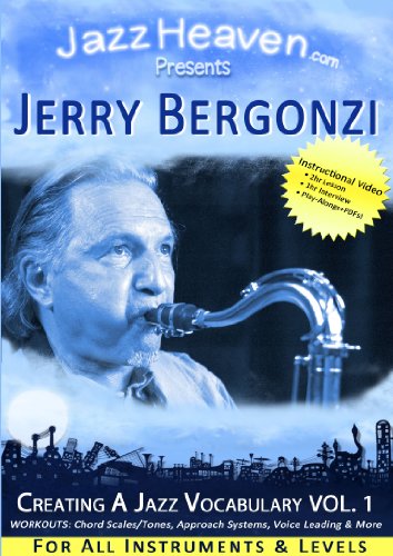 Jazz Improvisation Lehr-DVD Jerry Bergonzi Creating a Jazz Vocabulary Vol. 1 Video Jazz-Harmonik Akkorde Jazz-Theorie Unterricht Workshop Übungen Spielen Lernen für ALLE Instrumente