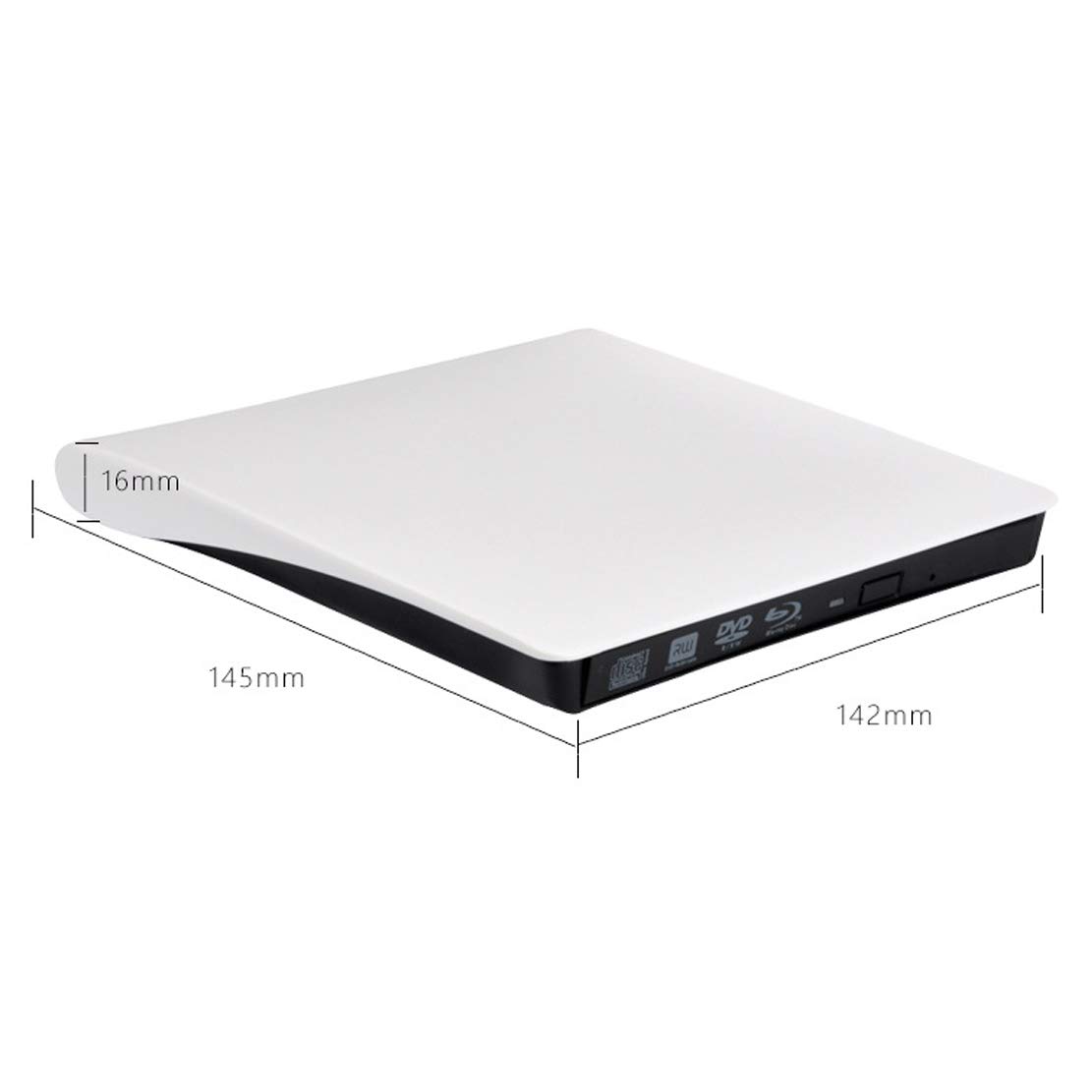 unità Ottica Esterno Raggio Blu unità CD/Dvd USB 3.0 CD/Dvd +/- RW Bruciatore Rewriter Supporto 4k,White
